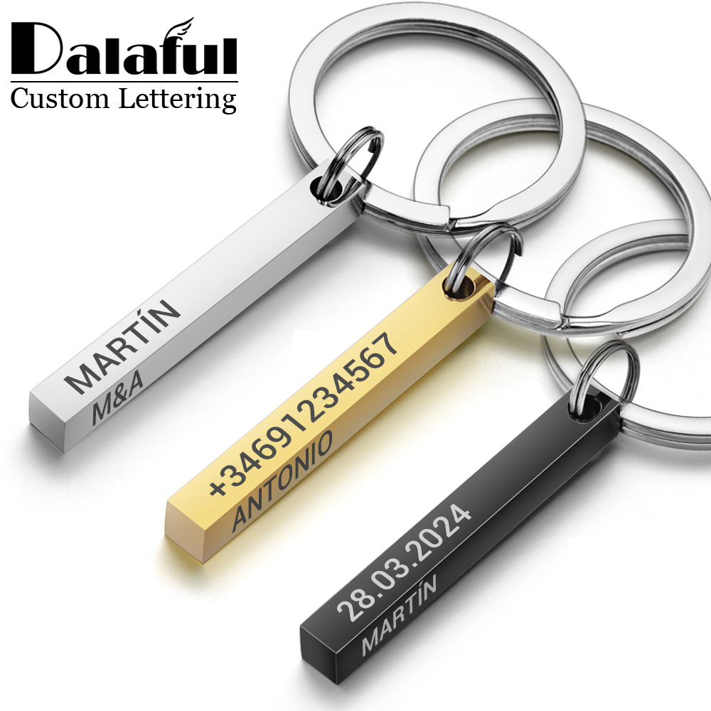 3D Printing Keychain - 스테인레스 스틸 맞춤형 열쇠 고리 3D