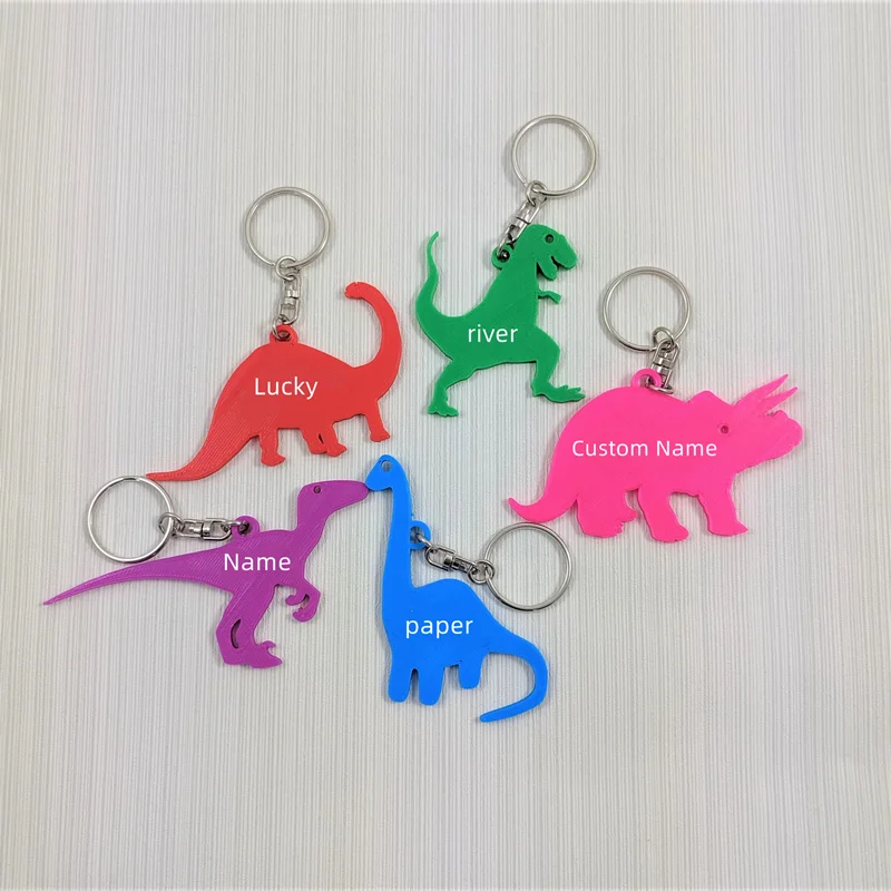 3D Printing Keychain - 맞춤 이름 키체인 3D 프린팅 공룡