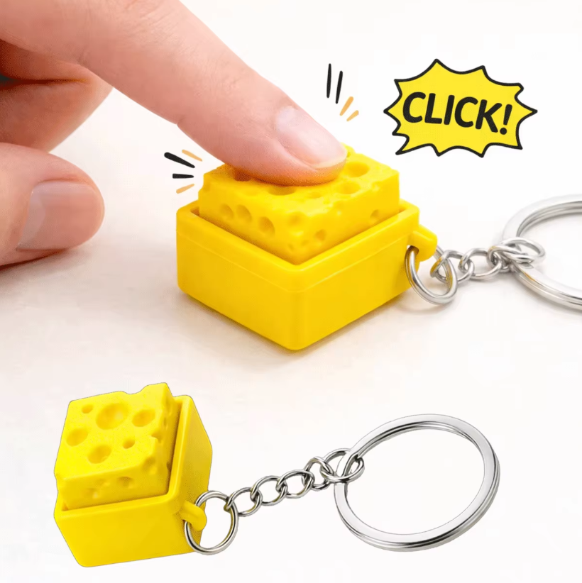 3D Printing Keychain - 3D 프린팅 미니 치즈 키보드 클리커