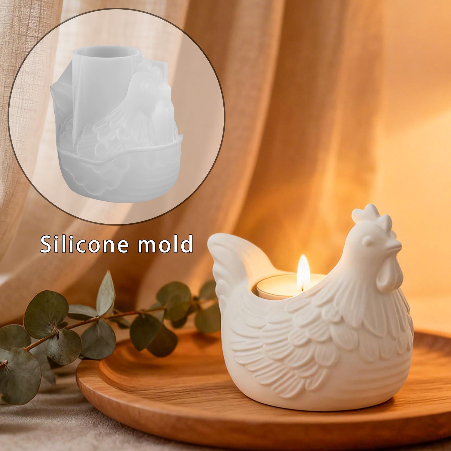 3D Printing With Silicone - DIY 3D 작은 병아리 캔들 홀더