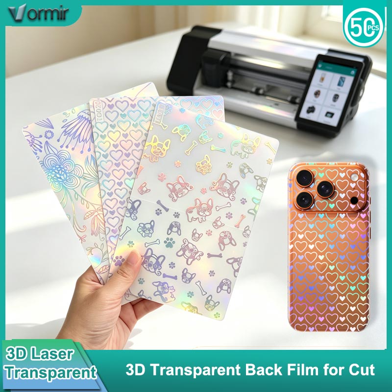 3D Printing Laser Cutting - VORMIR 50pcs 3D 투명 전화 스킨