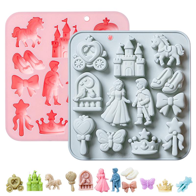 3D Printing With Silicone - 12구 3D 왕자 공주 실리콘 몰드