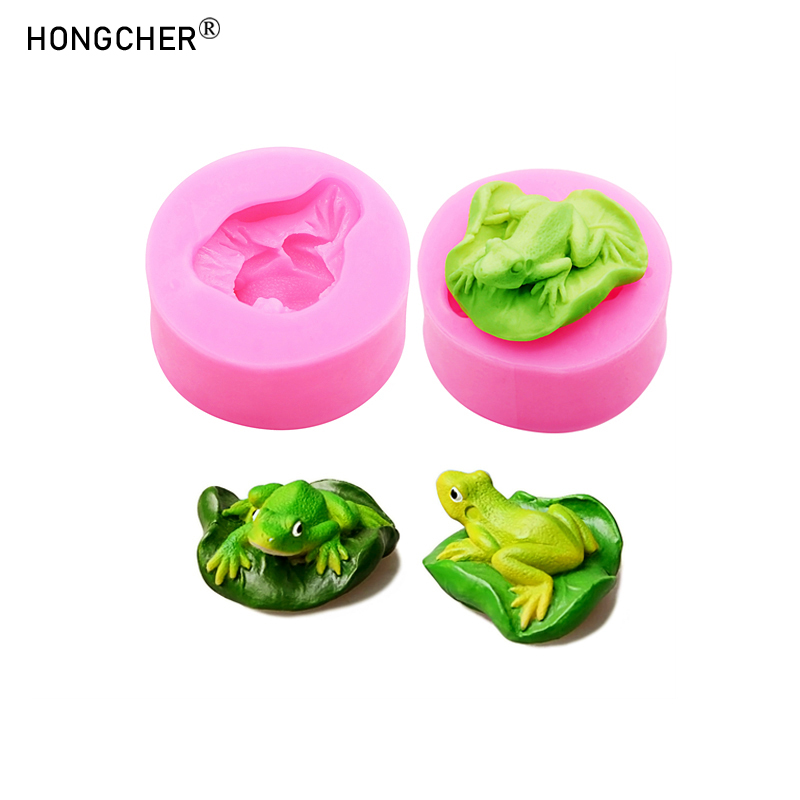 3D Printing With Silicone - 연꽃 잎 개구리 수지 마이크로 풍경