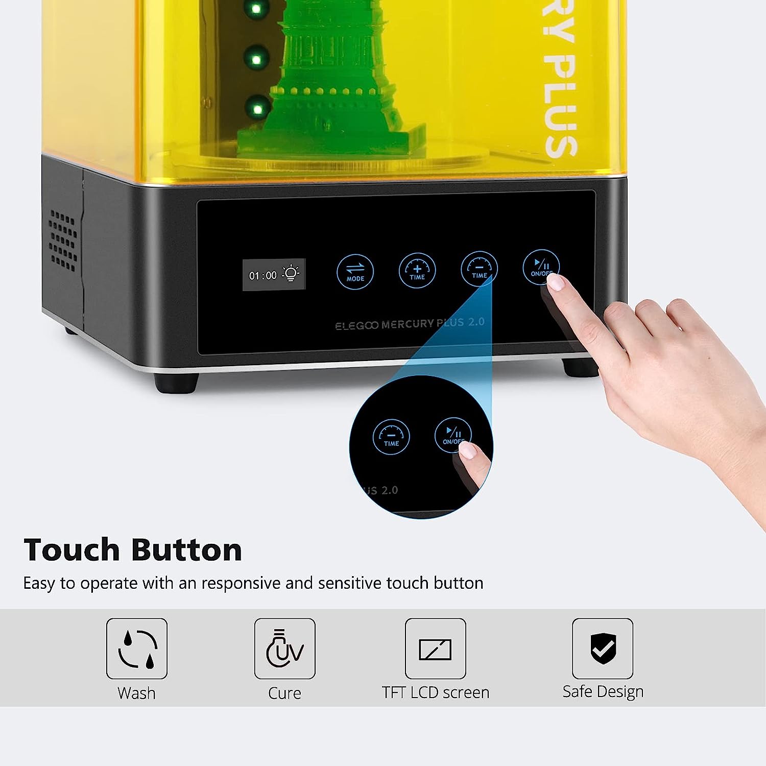 ELEGOO 머큐리 플러스 2.0 3D 프린팅 세척 및 - 3D Printing Sla 리뷰 및 가격