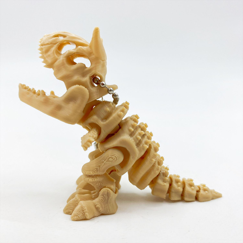 3D 프린팅된 티라노사우루스 렉스 골격 모형 – 회전  - 3D Printing Keychain 리뷰 및 가격