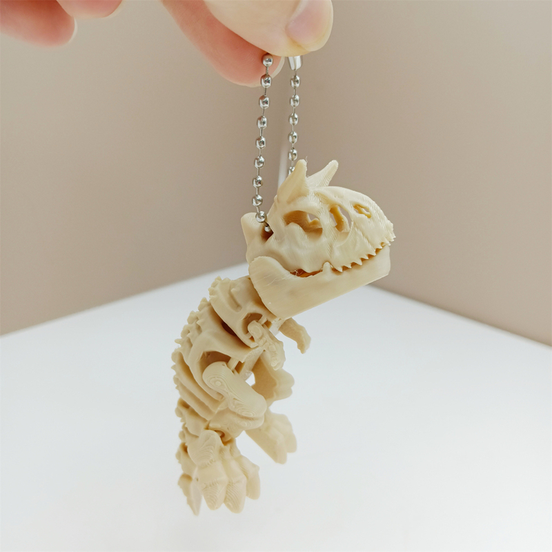 3D 프린팅된 티라노사우루스 렉스 골격 모형 – 회전  - 3D Printing Keychain 리뷰 및 가격