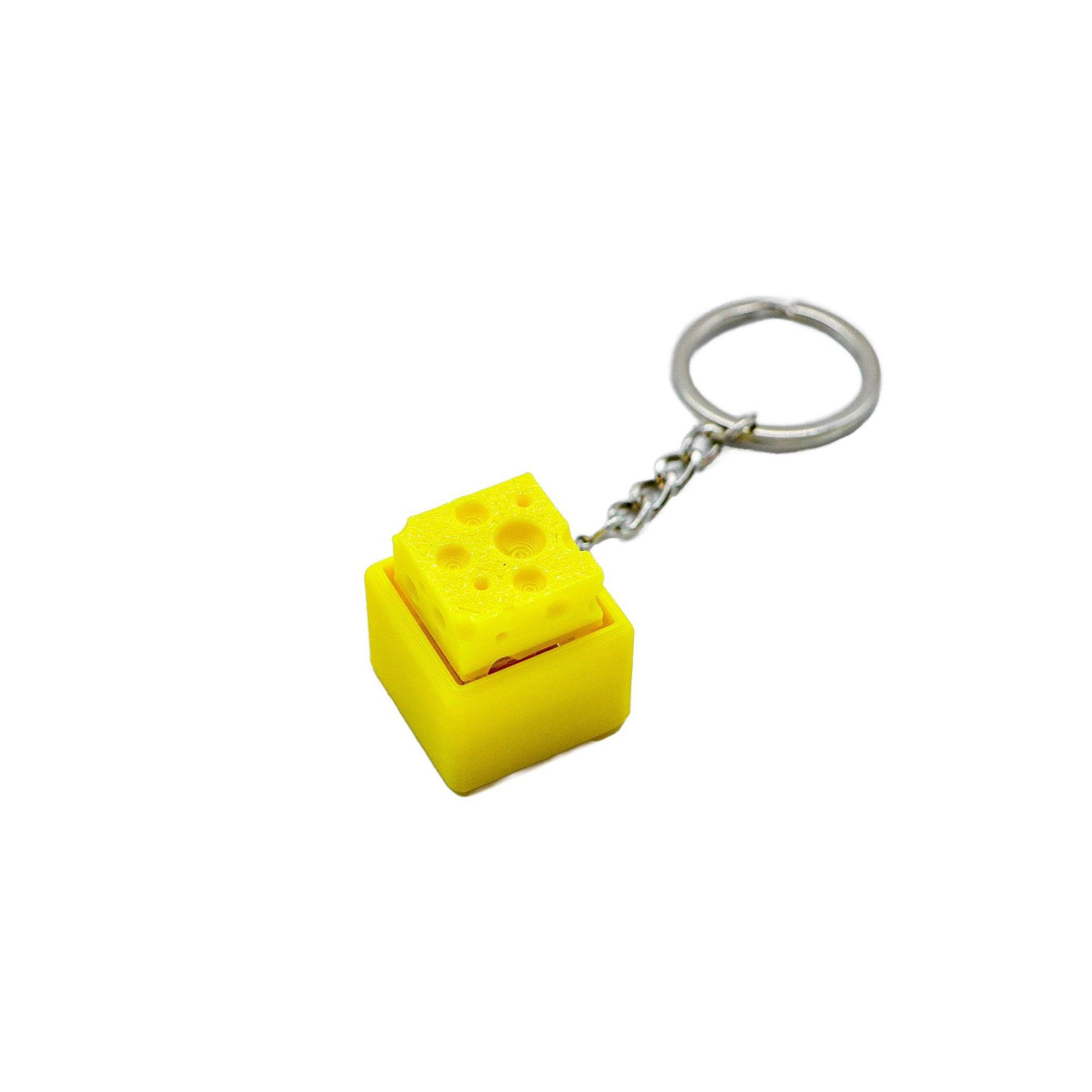 3D 프린팅 미니 치즈 키보드 클리커 키체인 피젯 버튼 - 3D Printing Keychain 리뷰 및 가격