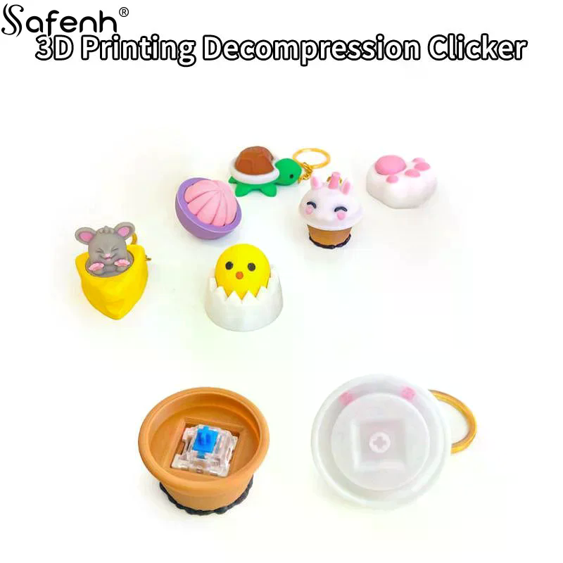 동물 토끼 버튼 귀여운 고양이 발톱 3D 프린팅 감압  - 3D Printing Keychain 리뷰 및 가격