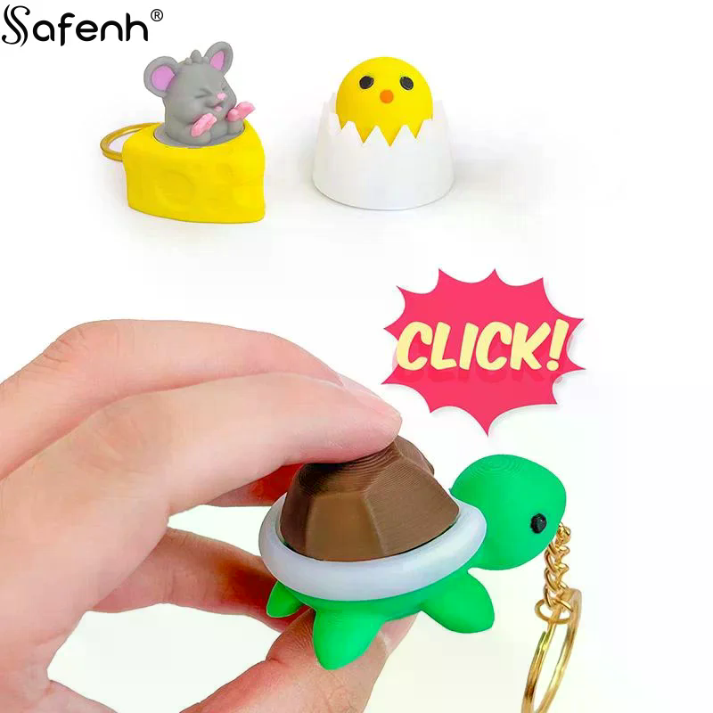 동물 토끼 버튼 귀여운 고양이 발톱 3D 프린팅 감압  - 3D Printing Keychain 리뷰 및 가격