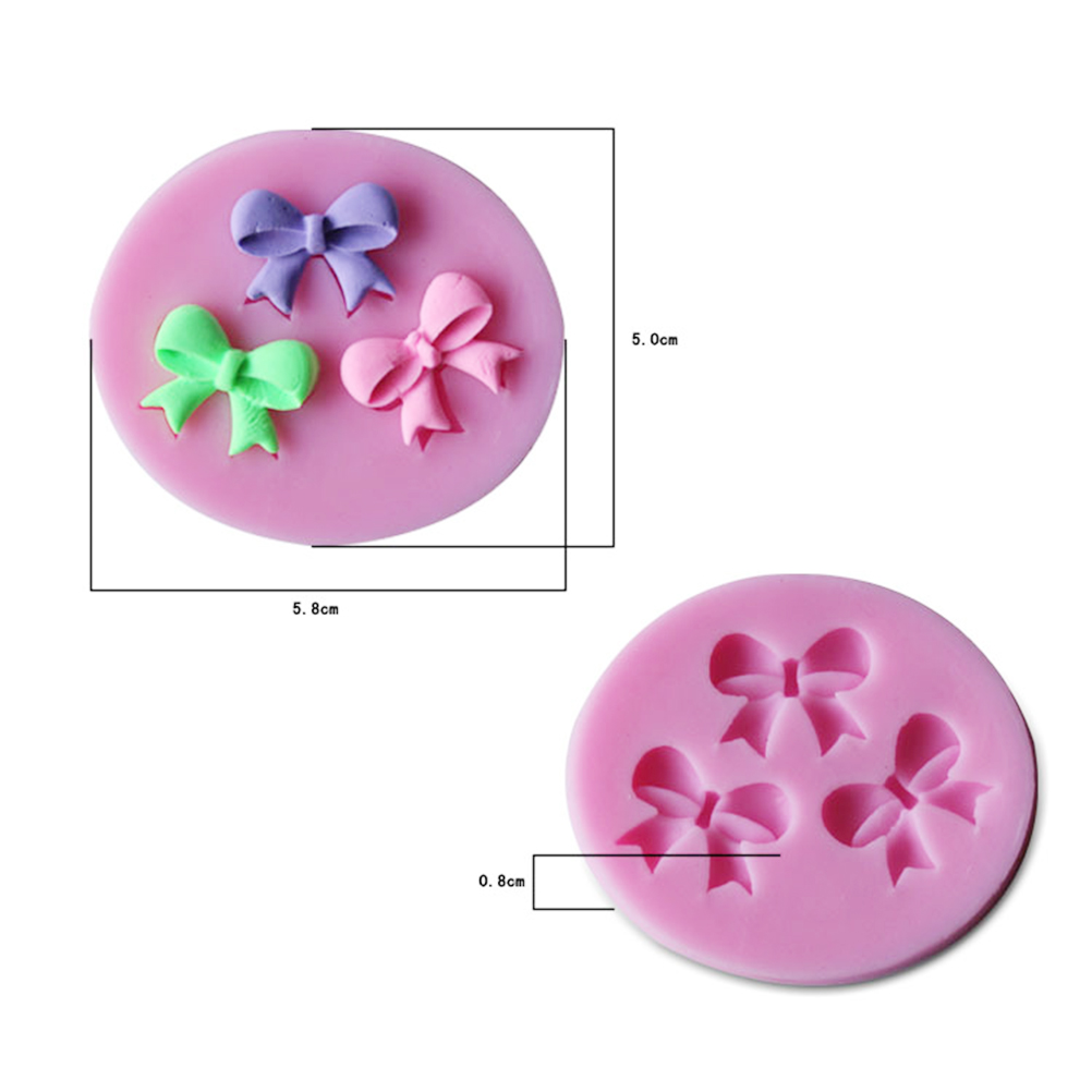 나비매듭 모양의 퐁당 설탕 케이크 장식, 실리콘 몰드  - 3D Printing With Silicone 리뷰 및 가격