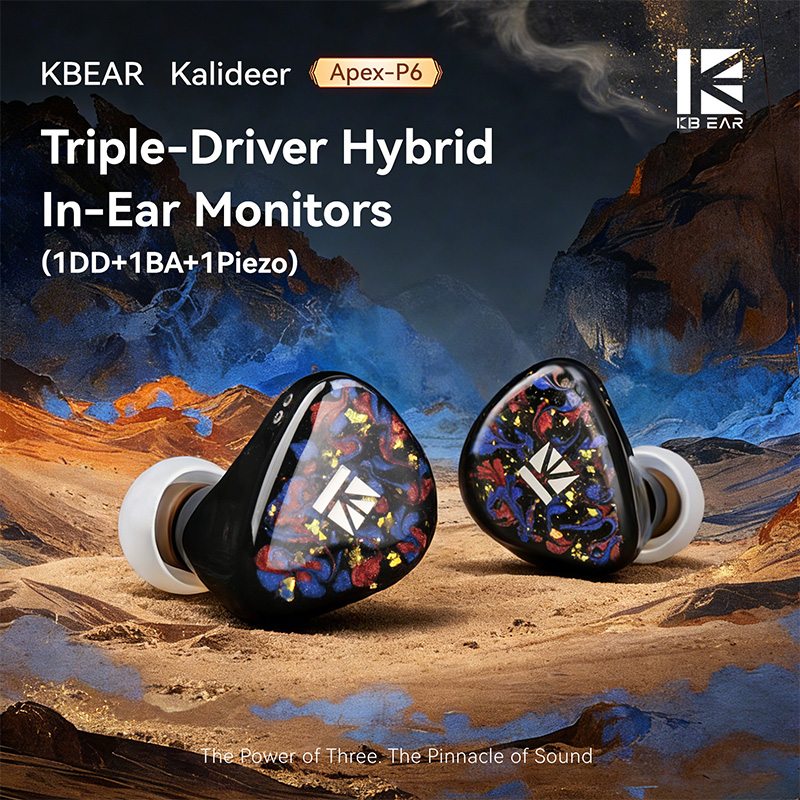 KBEAR Kalideer Apex-P6 1DD+1BA - 3D Printing Office Setup 리뷰 및 가격